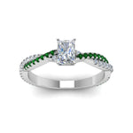 Load image into Gallery viewer, radiant-cut-twisted-vine-diamond-engagement-ring-for-women-with-emerald-in-14K-white-gold-FD8233RARGEMGR-NL-WG.jpg

