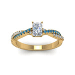 Load image into Gallery viewer, radiant-cut-twisted-vine-diamond-engagement-ring-for-women-with-ice-blue-topaz-in-14K-yellow-gold-FD8233RARGICBLTO-NL-YG.jpg
