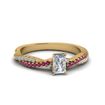Load image into Gallery viewer, radiant-cut-twisted-vine-diamond-engagement-ring-for-women-with-pink-sapphire-in-14K-yellow-gold-FD8233RARGSADRPI-NL-YG.jpg
