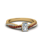 Load image into Gallery viewer, radiant-cut-twisted-vine-diamond-engagement-ring-for-women-with-ruby-in-14K-yellow-gold-FD8233RARGRUDR-NL-YG.jpg
