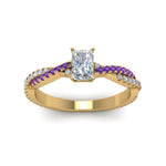 Load image into Gallery viewer, radiant-cut-twisted-vine-diamond-engagement-ring-for-women-with-violac-topaz-in-14K-yellow-gold-FD8233RARGVITO-NL-YG.jpg
