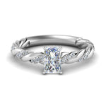 Load image into Gallery viewer, radiant-cut-twisted-vine-engagement-ring-in-white-gold-FD9127RAR-NL-WG