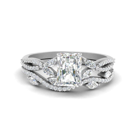 radiant-cut-twisted-vine-luxury-diamond-bridal-ring-set-in-white-gold-FDENR3211RAANGLE3-NL-WG