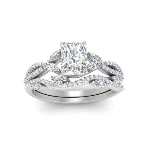 radiant-cut-twisted-vine-luxury-diamond-bridal-ring-set-in-white-gold-FDENR3211RAANGLE3-NL-WG