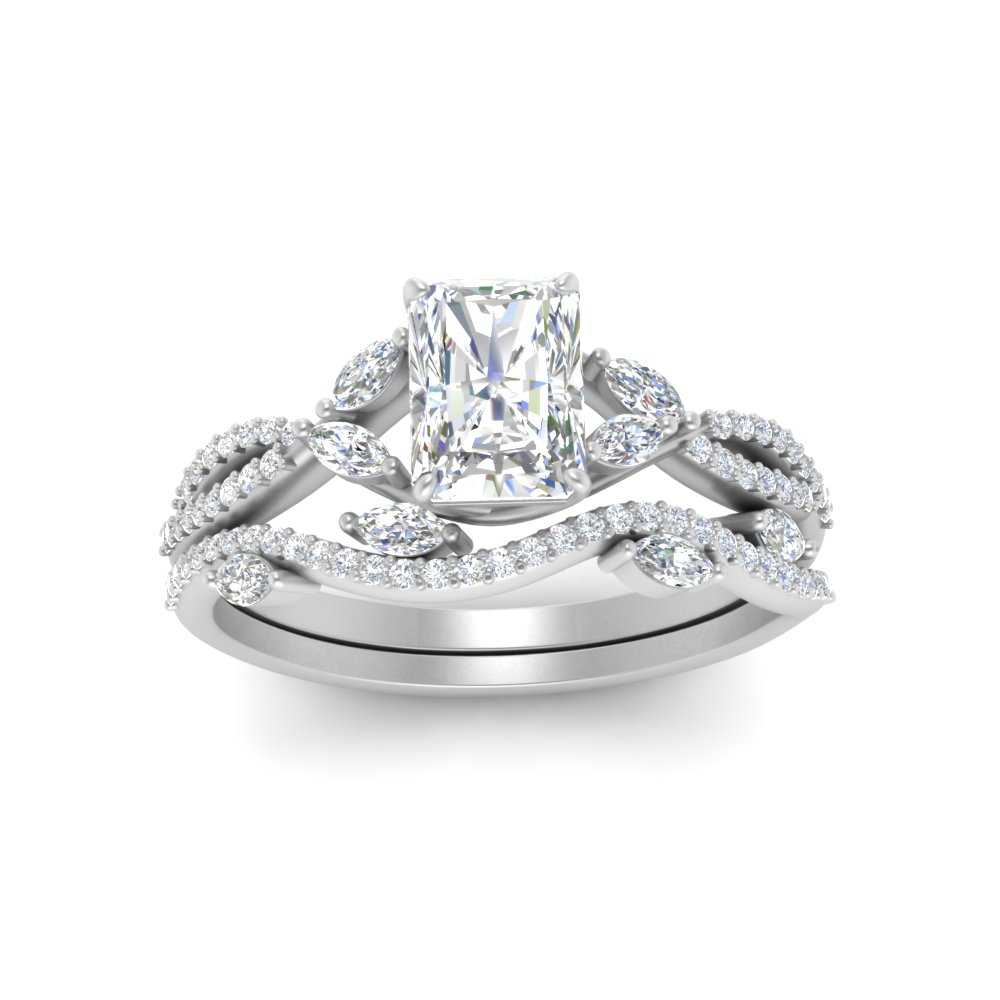 radiant-cut-twisted-vine-luxury-diamond-bridal-ring-set-in-white-gold-FDENR3211RAANGLE3-NL-WG