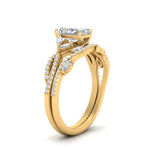 Load image into Gallery viewer, radiant-cut-twisted-vine-luxury-diamond-bridal-ring-set-in-yellow-gold-FDENR3211RAANGLE3-NL-YG