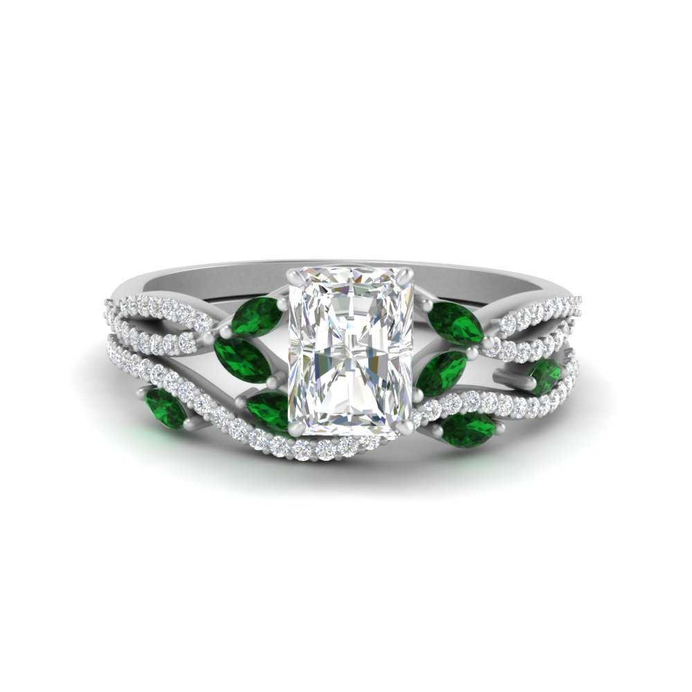 radiant-cut-twisted-vine-luxury-emerald-bridal-ring-set-in-white-gold-FDENR3211RAGEMGRANGLE3-NL-WG