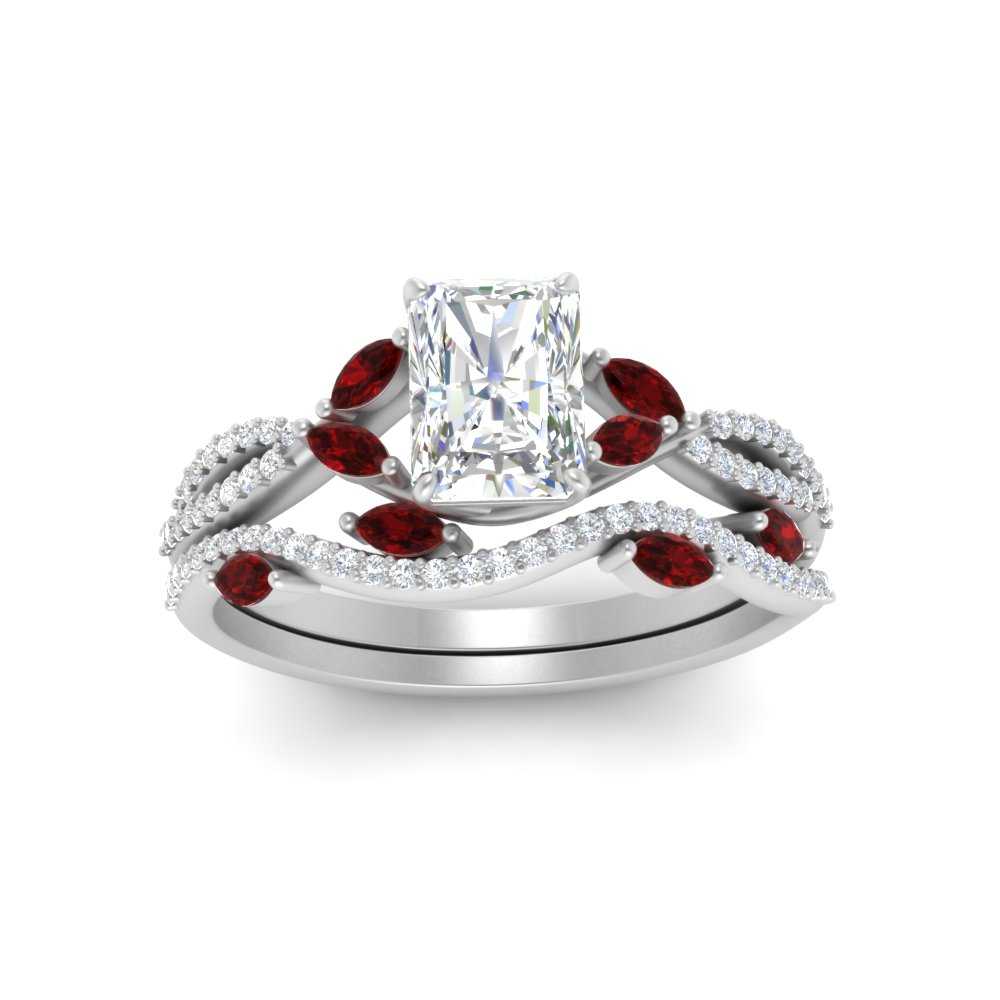 radiant-cut-twisted-vine-luxury-ruby-bridal-ring-set-in-white-gold-FDENR3211RAGRUDRANGLE3-NL-WG