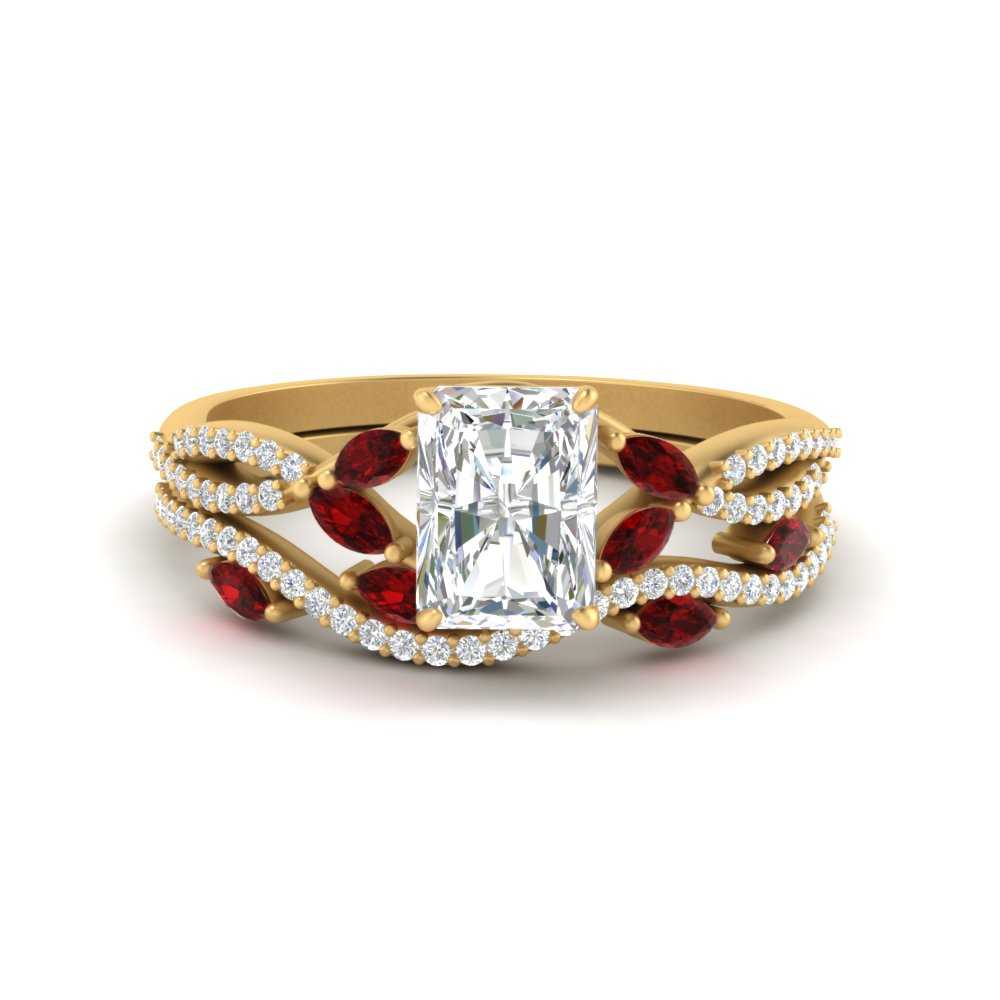 radiant-cut-twisted-vine-luxury-ruby-bridal-ring-set-in-yellow-gold-FDENR3211RAGRUDRANGLE3-NL-YG