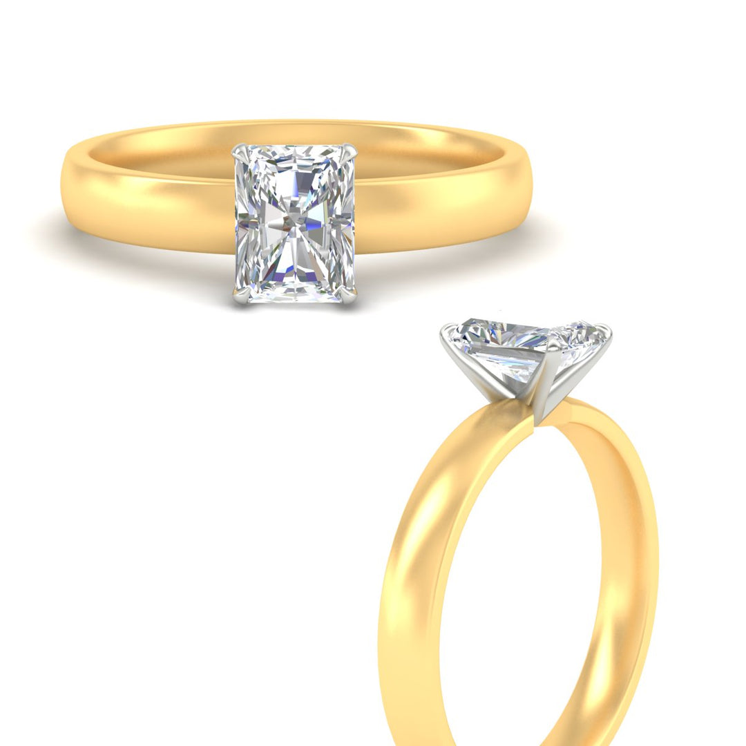 radiant-cut-two-tone-3-mm-comfort-fit-solitaire-ring-in-yellow-gold-fdens11590rarangle3-3.00mm-nl-yg?v=1758110537
