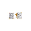 Load image into Gallery viewer, Radiant Diamond Basket Stud Earring