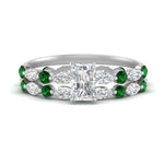 Load image into Gallery viewer, radiant-emerald-floating-marquise-accent-ring-with-eternity-wedding-band-in-white-gold-FDEWB9398RAGEMGR-NL-WG.jpg?v=1758802303