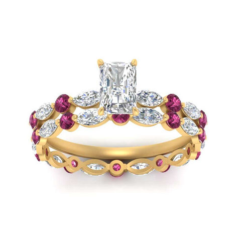 radiant-pink-sapphire-floating-marquise-accent-ring-with-eternity-wedding-band-in-yellow-gold-FDEWB9398RAGSADRPIANGLE5-NL-YG.jpg?v=1758802166