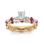 Load image into Gallery viewer, radiant-pink-sapphire-floating-marquise-accent-ring-with-eternity-wedding-band-in-yellow-gold-FDEWB9398RAGSADRPIANGLE5-NL-YG_765b63cb-ff81-4a5d-a074-fb5da0477aac.jpg?v=1758802184
