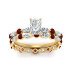 Load image into Gallery viewer, radiant-ruby-floating-marquise-accent-ring-with-eternity-wedding-band-in-yellow-gold-FDEWB9398RAGRUDRANGLE5-NL-YG_77260be9-bb67-4e41-b293-aed05aaecc17.jpg?v=1758802250
