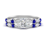 Load image into Gallery viewer, radiant-sapphire-floating-marquise-accent-ring-with-eternity-wedding-band-in-white-gold-FDEWB9398RAGSABL-NL-WG.jpg?v=1758802234