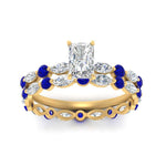 Load image into Gallery viewer, radiant-sapphire-floating-marquise-accent-ring-with-eternity-wedding-band-in-yellow-gold-FDEWB9398RAGSABLANGLE5-NL-YG_abd40de0-5331-47b3-9c63-c4ec819375dd.jpg?v=1758802320
