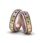 Load image into Gallery viewer, Rainbow Gay Male Engagement Rings
