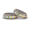 Load image into Gallery viewer, rainbow-gay-male-gemstone-engagement-rings-in-14K-white-gold-FDLG8311BG-NL-WG-GS