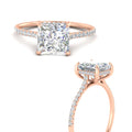 Thumbnail 2 - real-diamond-princess-cut-cathedral-hidden-halo-ring-in-rose-gold-FD9788PRRANGLE3-NL-RG