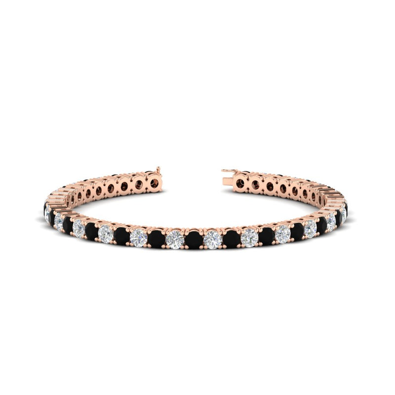 real-diamond-tennis-bracelet-with-black-diamond-9-carat-in-rose-gold-FDBRC8635ROGBLACK-9.00_20CT-NL-RG