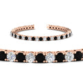 Thumbnail 26 - real-diamond-tennis-bracelet-with-black-diamond-9-carat-in-rose-gold-FDBRC8635ROGBLACKANGLE2-9.00_20CT-NL-RG