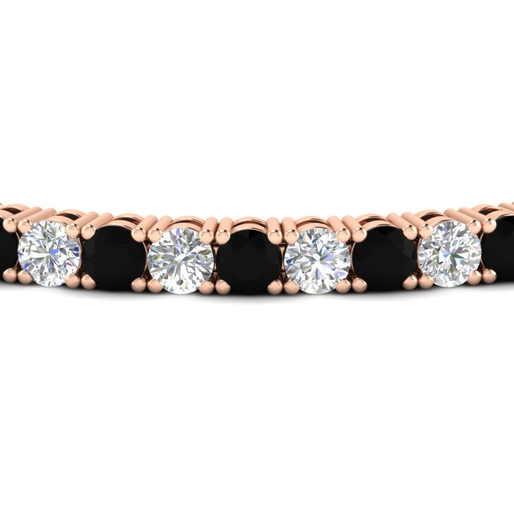 real-diamond-tennis-bracelet-with-black-diamond-9-carat-in-rose-gold-FDBRC8635ROGBLACKANGLE5-9.00_20CT-NL-RG