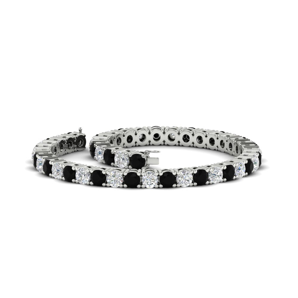 real-diamond-tennis-bracelet-with-black-diamond-9-carat-in-white-gold-FDBRC8635ROGBLACKANGLE4-9.00_20CT-NL-WG