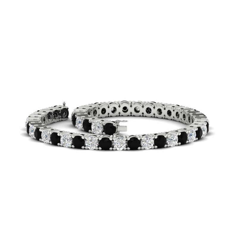 real-diamond-tennis-bracelet-with-black-diamond-9-carat-in-white-gold-FDBRC8635ROGBLACKANGLE4-9.00_20CT-NL-WG