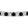 Load image into Gallery viewer, real-diamond-tennis-bracelet-with-black-diamond-9-carat-in-white-gold-FDBRC8635ROGBLACKANGLE5-9.00_20CT-NL-WG
