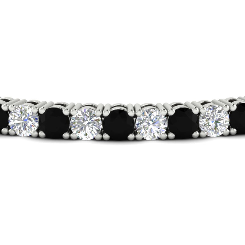 real-diamond-tennis-bracelet-with-black-diamond-9-carat-in-white-gold-FDBRC8635ROGBLACKANGLE5-9.00_20CT-NL-WG
