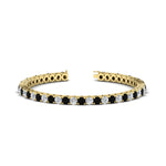 Load image into Gallery viewer, real-diamond-tennis-bracelet-with-black-diamond-9-carat-in-yellow-gold-FDBRC8635ROGBLACK-9.00_20CT-NL-YG
