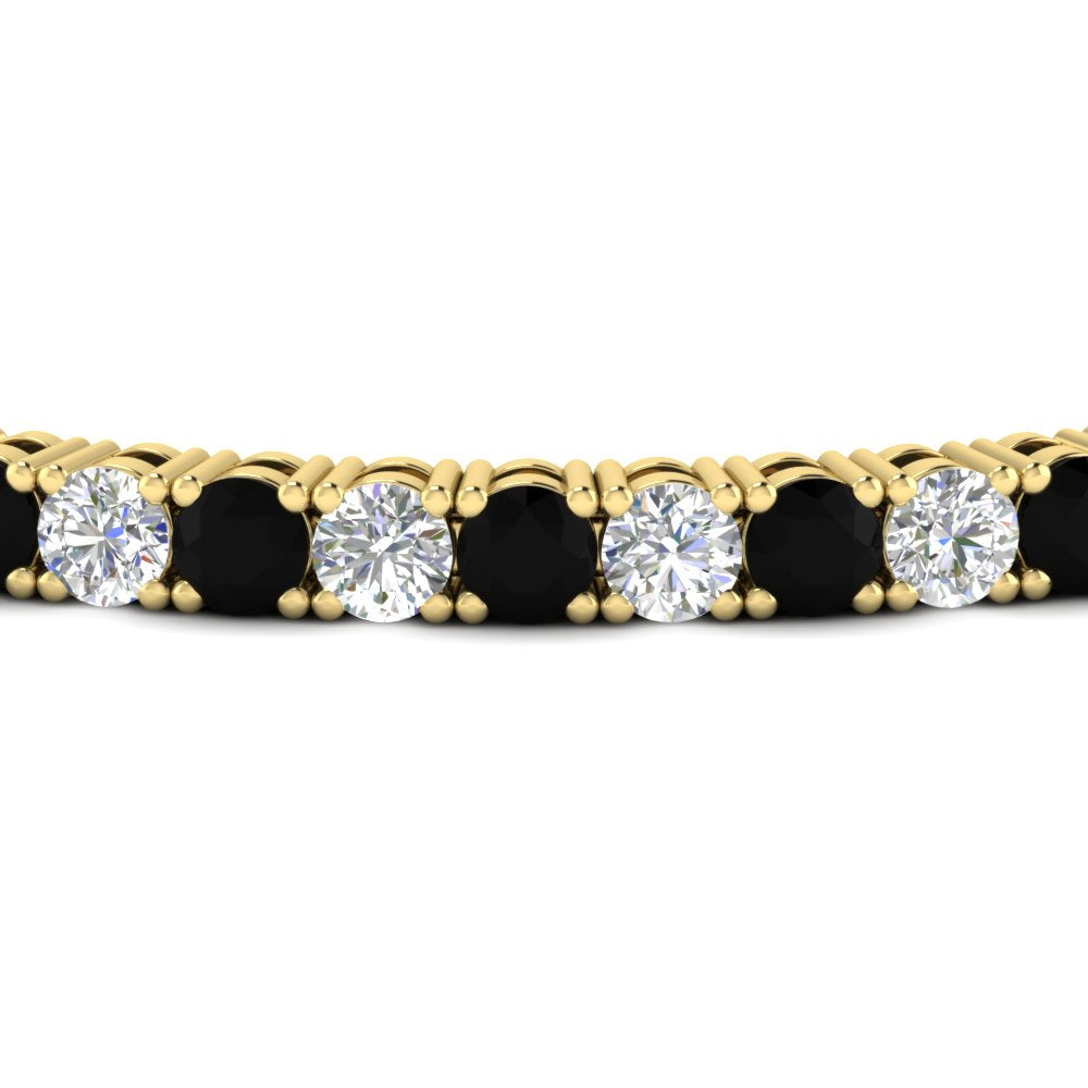 real-diamond-tennis-bracelet-with-black-diamond-9-carat-in-yellow-gold-FDBRC8635ROGBLACKANGLE5-9.00_20CT-NL-YG