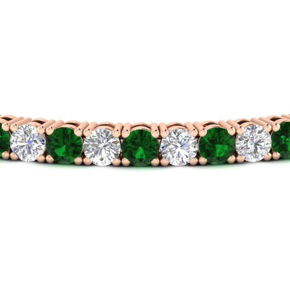 real-diamond-tennis-bracelet-with-emerald-9-carat-in-rose-gold-FDBRC8635ROGEMGRANGLE5-9.00_20CT-NL-RG