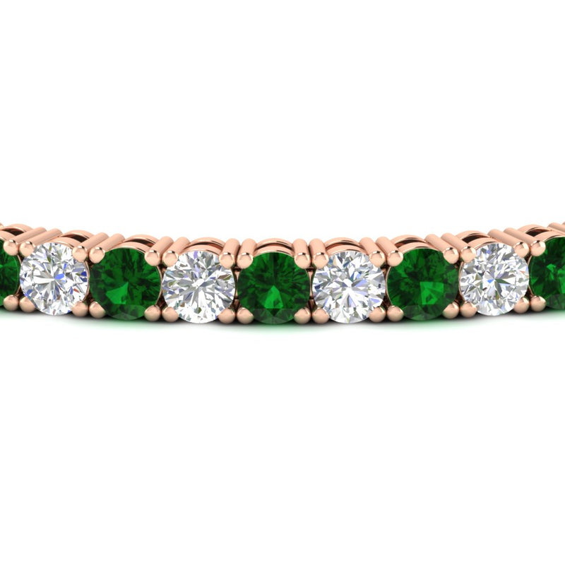 real-diamond-tennis-bracelet-with-emerald-9-carat-in-rose-gold-FDBRC8635ROGEMGRANGLE5-9.00_20CT-NL-RG