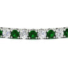 Load image into Gallery viewer, real-diamond-tennis-bracelet-with-emerald-9-carat-in-white-gold-FDBRC8635ROGEMGRANGLE5-9.00_20CT-NL-WG