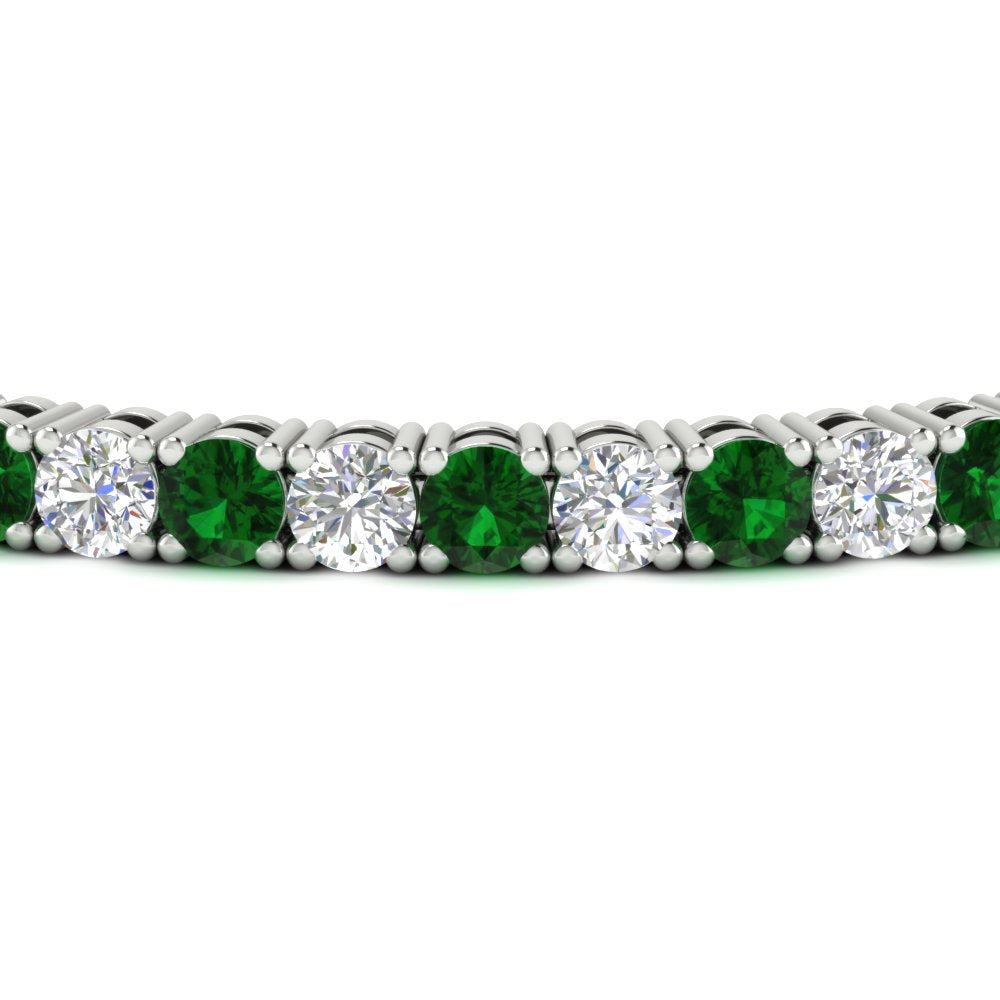 real-diamond-tennis-bracelet-with-emerald-9-carat-in-white-gold-FDBRC8635ROGEMGRANGLE5-9.00_20CT-NL-WG