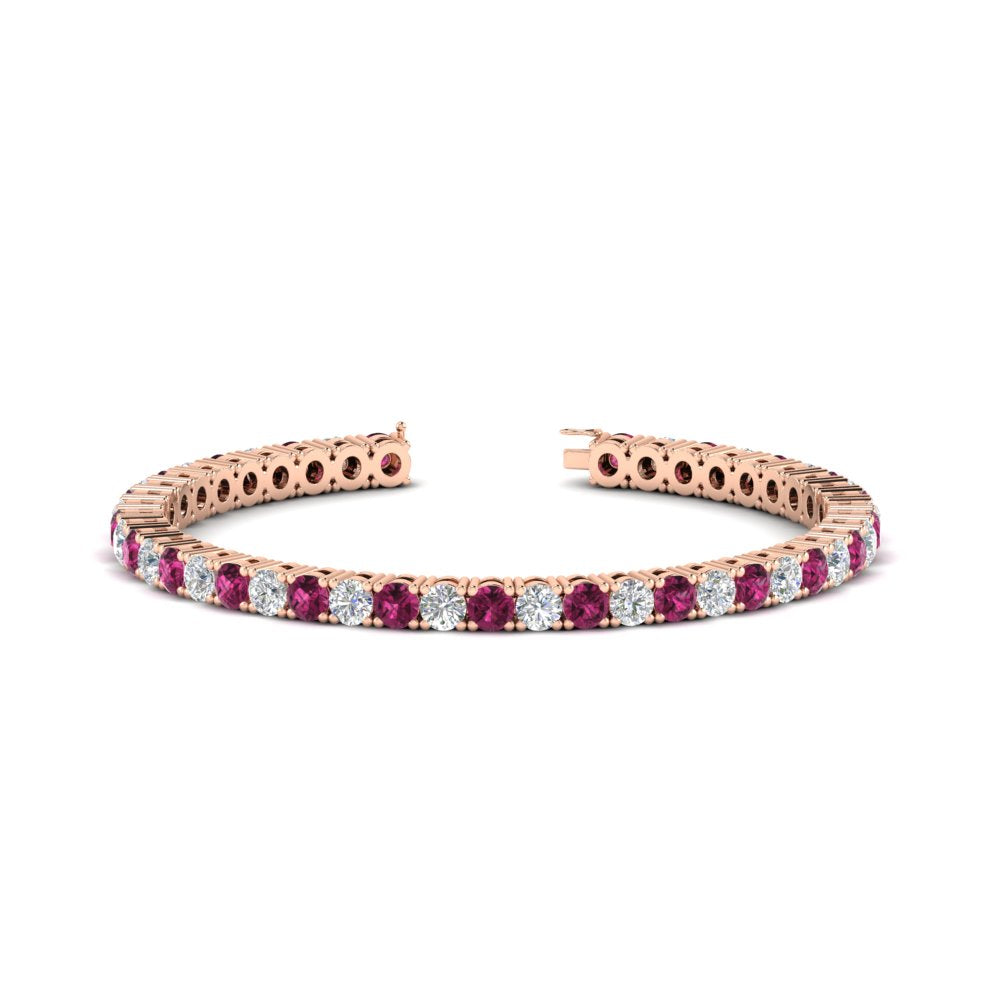 real-diamond-tennis-bracelet-with-pink-sapphire-9-carat-in-rose-gold-FDBRC8635ROGSADRPI-9.00_20CT-NL-RG