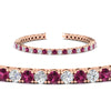 Load image into Gallery viewer, real-diamond-tennis-bracelet-with-pink-sapphire-9-carat-in-rose-gold-FDBRC8635ROGSADRPIANGLE2-9.00_20CT-NL-RG