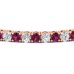 Load image into Gallery viewer, real-diamond-tennis-bracelet-with-pink-sapphire-9-carat-in-rose-gold-FDBRC8635ROGSADRPIANGLE5-9.00_20CT-NL-RG
