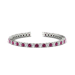 Load image into Gallery viewer, real-diamond-tennis-bracelet-with-pink-sapphire-9-carat-in-white-gold-FDBRC8635ROGSADRPI-9.00_20CT-NL-WG
