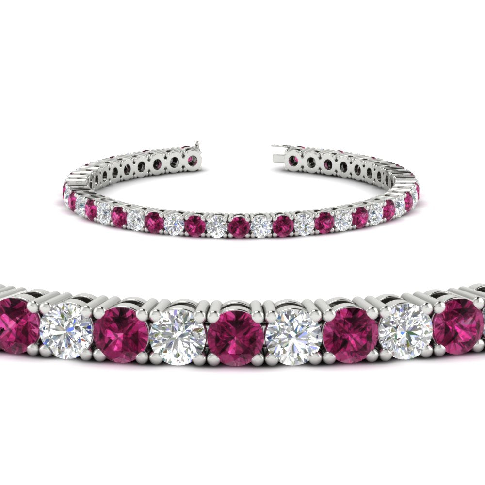 real-diamond-tennis-bracelet-with-pink-sapphire-9-carat-in-white-gold-FDBRC8635ROGSADRPIANGLE2-9.00_20CT-NL-WG