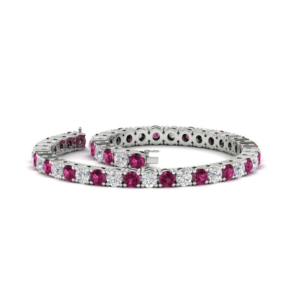 real-diamond-tennis-bracelet-with-pink-sapphire-9-carat-in-white-gold-FDBRC8635ROGSADRPIANGLE4-9.00_20CT-NL-WG