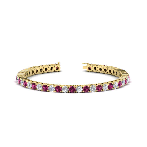 real-diamond-tennis-bracelet-with-pink-sapphire-9-carat-in-yellow-gold-FDBRC8635ROGSADRPI-9.00_20CT-NL-YG
