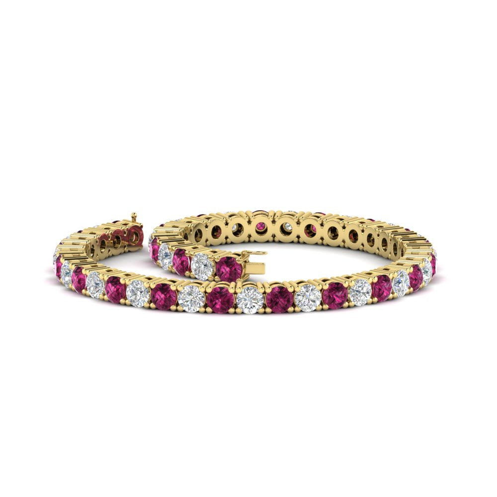 real-diamond-tennis-bracelet-with-pink-sapphire-9-carat-in-yellow-gold-FDBRC8635ROGSADRPIANGLE4-9.00_20CT-NL-YG
