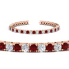 Load image into Gallery viewer, real-diamond-tennis-bracelet-with-ruby-9-carat-in-rose-gold-FDBRC8635ROGRUDRANGLE2-9.00_20CT-NL-RG