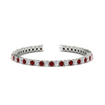 Load image into Gallery viewer, real-diamond-tennis-bracelet-with-ruby-9-carat-in-white-gold-FDBRC8635ROGRUDR-9.00_20CT-NL-WG
