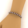 Load image into Gallery viewer, real-diamond-tennis-bracelet-with-ruby-9-carat-in-white-gold-FDBRC8635ROGRUDRHAND-9.00_20CT-NL-WG