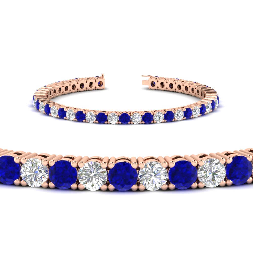 real-diamond-tennis-bracelet-with-sapphire-9-carat-in-rose-gold-FDBRC8635ROGSABLANGLE2-9.00_20CT-NL-RG