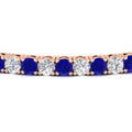 Thumbnail 9 - real-diamond-tennis-bracelet-with-sapphire-9-carat-in-rose-gold-FDBRC8635ROGSABLANGLE5-9.00_20CT-NL-RG